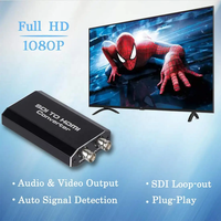 Nouvelle arrivée SDI vers HDMI convertisseur adaptateur 3G HD-SDI SD-SDI uniquement prise en charge BNC vers BNC Full HD 75 ohms câble coaxial pour caméra HD