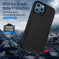 Étui de téléphone portable de qualité militaire, résistant aux chutes, étui de téléphone Tpu Pc pour iphone 14 12 13 Mini Pro Max 11 X XR 6 7 8 Plus