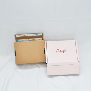 Hình ảnh thực tế hiển thị mới tùy chỉnh bao bì hộp xé dải dây kéo hộp bưu phẩm vận chuyển hộp - Product Image 2