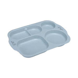 <span class=keywords><strong>Caja</strong></span> De Almuerzo De paja De trigo para niños, juego De platos y vasos infantiles anticaída, vajilla De guardería con cubiertos - Product Image 4