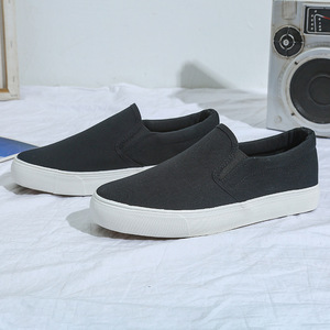 Phong Cách Cổ Điển Màu Đen Và Trắng Vải Sneakers Người Đàn Ông Và Phụ Nữ Của Hợp Thời Trang Giày Với <span class=keywords><strong>Slip</strong></span>-On Giày Dép - Product Image 3