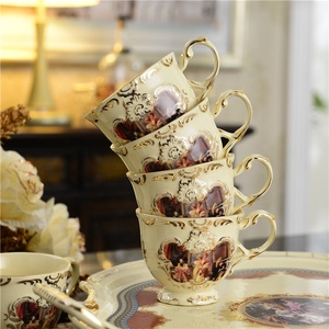 Personage Living Room Home Decors Porcelain Coffee & <b>Tea</b> <b>Sets</b> European Hot Selling 8 Pcs Europe Ceramic <b>Tea</b> <b>Pot</b> Customized Color - Product Image 4