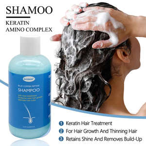 Shampoo au cuivre <span class=keywords><strong>bleu</strong></span> de haute qualité en gros pour la croissance des cheveux et les cheveux clairsemés, lissant, antipelliculaire - Product Image 2