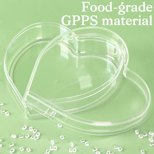 Boîte cadeau en plastique en forme de cœur YUZMEI, boîte à chocolat 4 pièces, boîtes à bombonnières en acrylique, boîtes transparentes pour bonbons, contenants pour cadeaux de mariage - Product Image 2