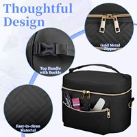 Sac de transport portable en nylon pour tire-lait avec motif lettres et bandoulière, idéal pour les mamans actives et allaitantes
