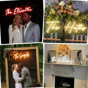 Custom <b>Neon</b> <b>Sign</b> Led Name <b>Light</b> Wedding Personalized Text Display Bluetooth App Control Plug Powered IPX4 Waterproof Static - Product Image 4