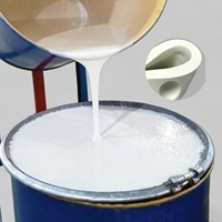 Matériau en silicone liquide blanc laiteux résistant aux hautes températures pour le moulage, qualité supérieure