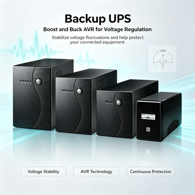 400VA 480W Mini UPS Single Phase Offline Backup Power Source for Small Office Home Router POS CCTV LED UPS