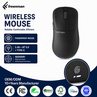 OEM ODM Mouse Gaming Nirkabel Ultra Ringan 2.4G Sensor PAW3315 1000Hz Logo Kustom Label Pribadi