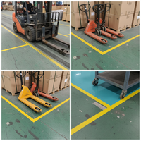 Cinta de Señalización para Pisos, Nano Anti-Rayones, Gestión Visual 5S, Cinta Adhesiva de PVC Colorida para Demarcación de Áreas de Producción en Fábricas