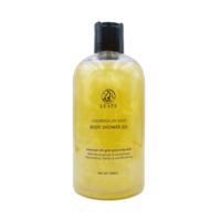 Gel de leche para lavado corporal, Gel de ducha con Ácido Kójico dorado de 24k, brillo de la piel, Etiqueta Privada