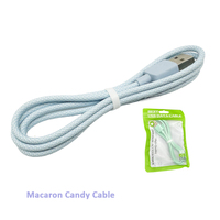 Vente chaude Multiple Universel Charge Plus Rapide Macaron Câble USB Tressé pour Téléphone Micro USB Type C