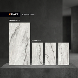 Traventino Beige 800x1600mm Glossy Porcelain Floor Wall <b>Tiles</b> Luxury Marble Design - Product Image 5