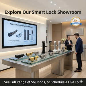 Serrure de <span class=keywords><strong>porte</strong></span> intelligente <span class=keywords><strong>sans</strong></span> perçage à empreinte digitale, avec accès à distance via application Bluetooth, pour appartement locatif, bureau et sécurité domestique - Product Image 6