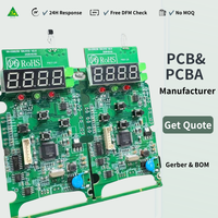 Circuit imprimé personnalisé pour petits appareils, assemblage SMT par fichiers Gerber pour contrôleur de température numérique, fabriqué à Shenzhen