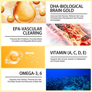 Worafy Omega-3 Cuidado <span class=keywords><strong>de</strong></span> la piel y el abrigo suave masticar gato cuidado <span class=keywords><strong>de</strong></span> la salud suplemento picazón <span class=keywords><strong>alergia</strong></span> alivio suave masticar - Product Image 3