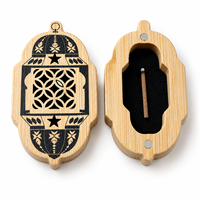 Handgefertigter Mini-Bambus-Räucherstäbchenhalter in Laternenform Bakhoor Oud Brenner für Heimdekoration Geschenk