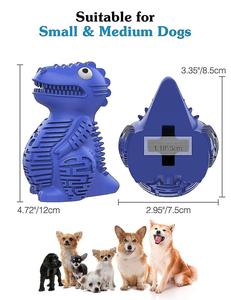 Üretici yıkılmaz zor Fetch köpek çiğneme oyuncakları dayanıklı kauçuk dinozor diş çıkarma tedavi dağıtım bulmaca köpek oyuncak