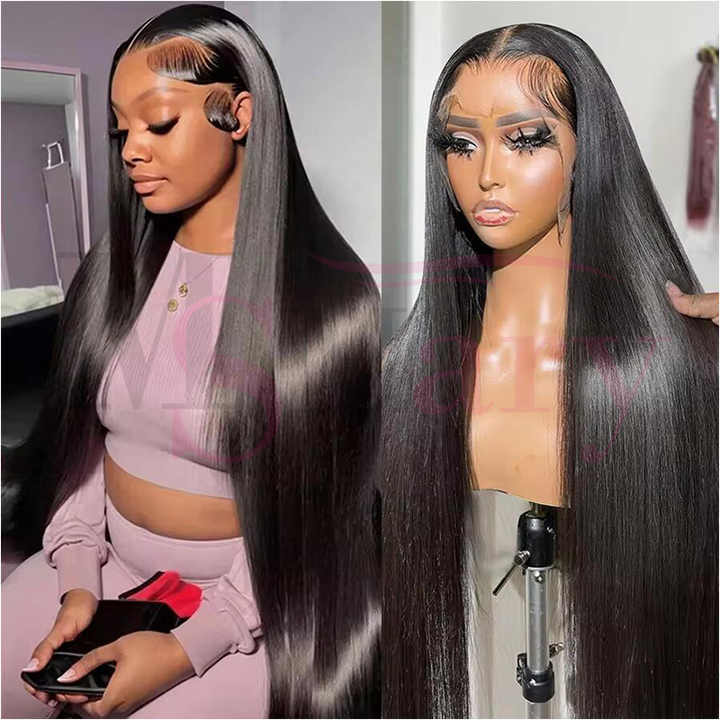 Wholesale Cuticle Aligned Raw Hair Glueless Full Lace Frontal Wigs For Black Women 5X5 13X4 13x6 HD Human Hair Lace Front Wig