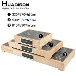 Huadison Restaurant Hôtel Fournitures Buffet En Acier Inoxydable Réchauffeur De Nourriture Couleur Noire Plats Électriques Pour Le Mariage - Product Image 4