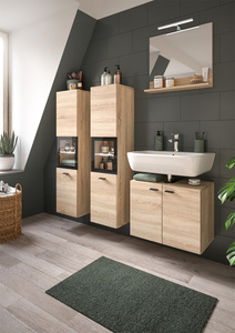 Design tedesco singolo lavello lavello mobili da bagno come parte della Sets-X4XB6754 di lusso - Product Image 4