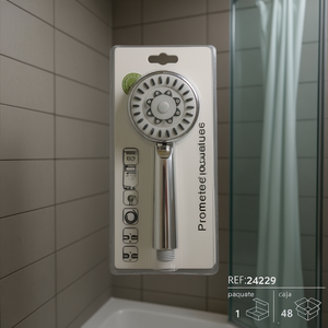 Doccia a Mano 24229 Cromata con Tubo Incluso - Product Image 3