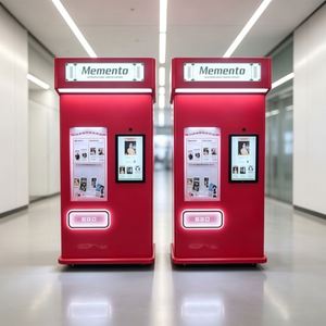 <b>Receipt</b> <b>Printer</b> AI Photo Booth Machine Selfie Touchscreen Photo Booth with <b>Printer</b> Custom Advertising Photo Booth - Product Image 2
