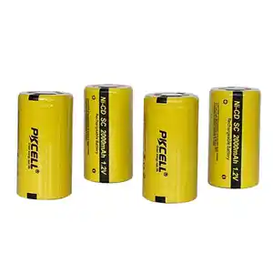 Doublepow-baterías recargables de níquel y cadmio, 1,2 V, 4/5SC, 1500mah, 2000Mah, 1,2 V, celda de batería Ni Cd, precio al por mayor
