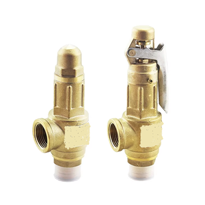Válvula de seguridad manual de latón y bronce con manija y resorte, personalizable OEM, tamaño de puerto DN10-DN50, modelo A27 - Product Image 1