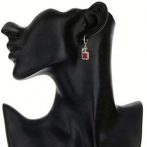 Hengdian Joyería, Elegante Juego de Joyería para Mujer, Collar y Aretes Cuadrados de Latón Chapado en Oro de 18K con Circonita, para Bodas, Fiestas y Compromisos - Product Image 3