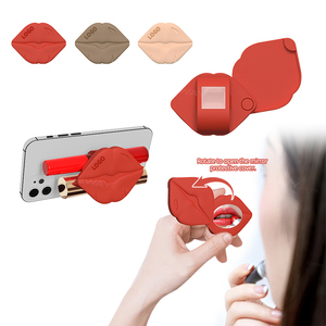<span class=keywords><strong>2025</strong></span> Thiết Kế Mới Son Môi Điện Thoại Đứng Tự Dính Xách Tay Silicone Trang Điểm Gương Với Bóng Chủ Lip Hình Dạng Son Môi Lưu Trữ - Product Image 4