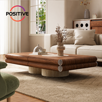 Table basse rectangulaire design, style vintage moderne, mobilier haut de gamme pour salon et hôtel, fabrication OEM