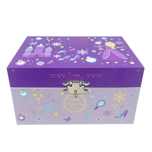 Boîte à musique en papier vintage au design moderne, avec manivelle rotative, motif château, mélodie personnalisée Princesse Dansante, écologique, style <span class=keywords><strong>dessin</strong></span> <span class=keywords><strong>animé</strong></span> - Product Image 2