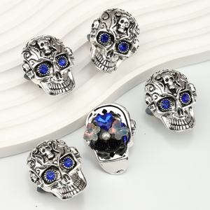 Skull Clay Drill Ball Straight Hole Beads <b>Diy</b> Mobile Phone Chain Key Chain <b>Bag</b> <b>Accessories</b> <b>Diy</b> Bracelet Loose Beads - Product Image 3