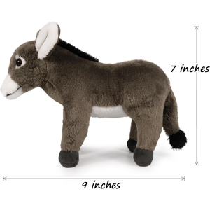 Peluche di Asino Grigio di Alta Qualità Personalizzato, Decorazione Realistica per Regali di Compleanno, Giocattoli Imbottiti per Bambini - Product Image 2