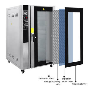 <span class=keywords><strong>Vente</strong></span> directe d'usine en acier inoxydable Commercial 5 10 plateaux boulangerie Air chaud Convection four à pain cuisson avec vapeur - Product Image 2