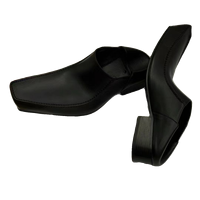 Chaussures Derby à bout carré relevé pour hommes et femmes, en cuir microfibre, semelle extérieure en caoutchouc, talon épais, à enfiler, collection automne