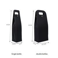 Nouvelle mode, sac de rangement pour vin rouge, léger et portable, résistant à l'eau, pour une ou deux bouteilles, idéal comme cadeau