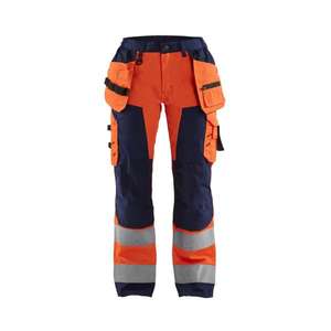 BLAKLADER - 715618115389C34 Pantalón Hi-Vis Mujer Naranja/Azul marino-EAN 7330509502808 ROPA DE TRABAJO DE 2017 - Product Image 1