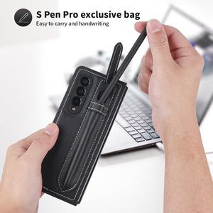 <span class=keywords><strong>Coque</strong></span> Premium Ultra-mince Plain Cover <span class=keywords><strong>avec</strong></span> <span class=keywords><strong>S</strong></span> <span class=keywords><strong>Pen</strong></span> Bag Full Protection Case pour Samsung <span class=keywords><strong>Z</strong></span> <span class=keywords><strong>Fold</strong></span> 7 6 5 <span class=keywords><strong>4</strong></span> 3 PU Leather Case - Product Image 5