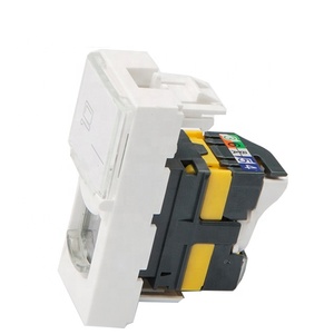 <span class=keywords><strong>Module</strong></span> de façade murale <span class=keywords><strong>Legrand</strong></span> <span class=keywords><strong>RJ45</strong></span> entièrement équipé 45*22.5 mm pour prise modulaire UTP CAT6A <span class=keywords><strong>RJ45</strong></span> - Product Image 1
