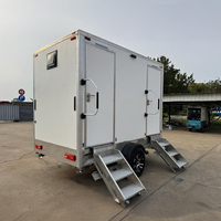 Toilettes mobiles sur roues pour camps de construction isolés Toilettes mobiles écologiques portables