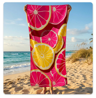 Customized Sweat Absorbing Quick-drying Summer Beach Yoga Sports Towel Microfiber Double-sided Fleece 88% Polyester 12% Nylon