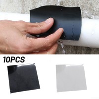 Ruban Réparateur Super Puissant Anti-Fuites Instantané Caoutchouté 10cmx10cm, Bande d'Étanchéité Étanche pour Fuites d'Eau