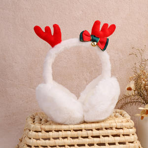 سماعات أذن قابلة للطي للبالغين على شكل قرون الغزلان، سماعات شتوية سميكة دافئة من الفرو للطلاب، حماية من البرد في الهواء الطلق - Product Image 4