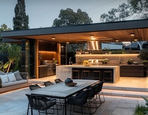 <span class=keywords><strong>Cuisine</strong></span> extérieure moderne Petites armoires MDF Barbecue à gaz en acier inoxydable avec <span class=keywords><strong>plan</strong></span> <span class=keywords><strong>de</strong></span> <span class=keywords><strong>travail</strong></span> laqué Évier en acrylique <span class=keywords><strong>Plan</strong></span> <span class=keywords><strong>de</strong></span> <span class=keywords><strong>travail</strong></span> en acier inoxydable - Product Image 4