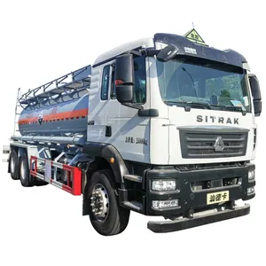 Customized safety 15000L 6x4 chemical transport truck alcohol tanker truck