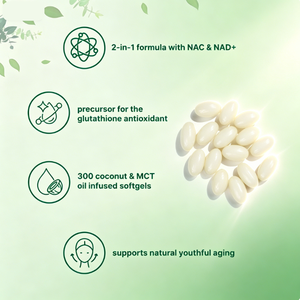 Acorn Whale Factory Vente en gros OEM/ODM Capsules molles de vitamines pour adultes <span class=keywords><strong>NAC</strong></span> NAD+ N-Acétyl L-Cystéine Huile de noix de coco <span class=keywords><strong>300</strong></span> - Product Image 6