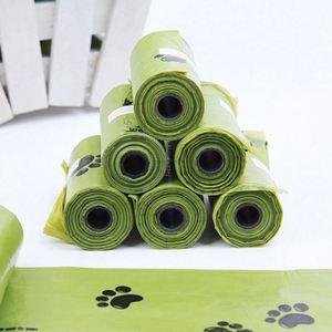 High Quality <b>Compostable</b> Dog Poop Bags Custom Logo Printed Biodegradable Rolls for Waste - Product Image 3