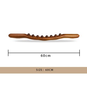 Nuevo rodillo de masaje de 8 cuentas de madera, herramienta de masaje de espalda, herramienta de terapia de raspado de acupuntura, masajeador de SPA corporal - Product Image 5